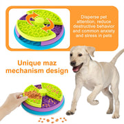 3-in-1 Rotating Slow Feeder Bowl for Dogs