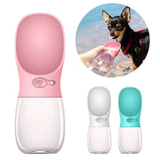 Portable Pet Water Bottle with Drinking Trough